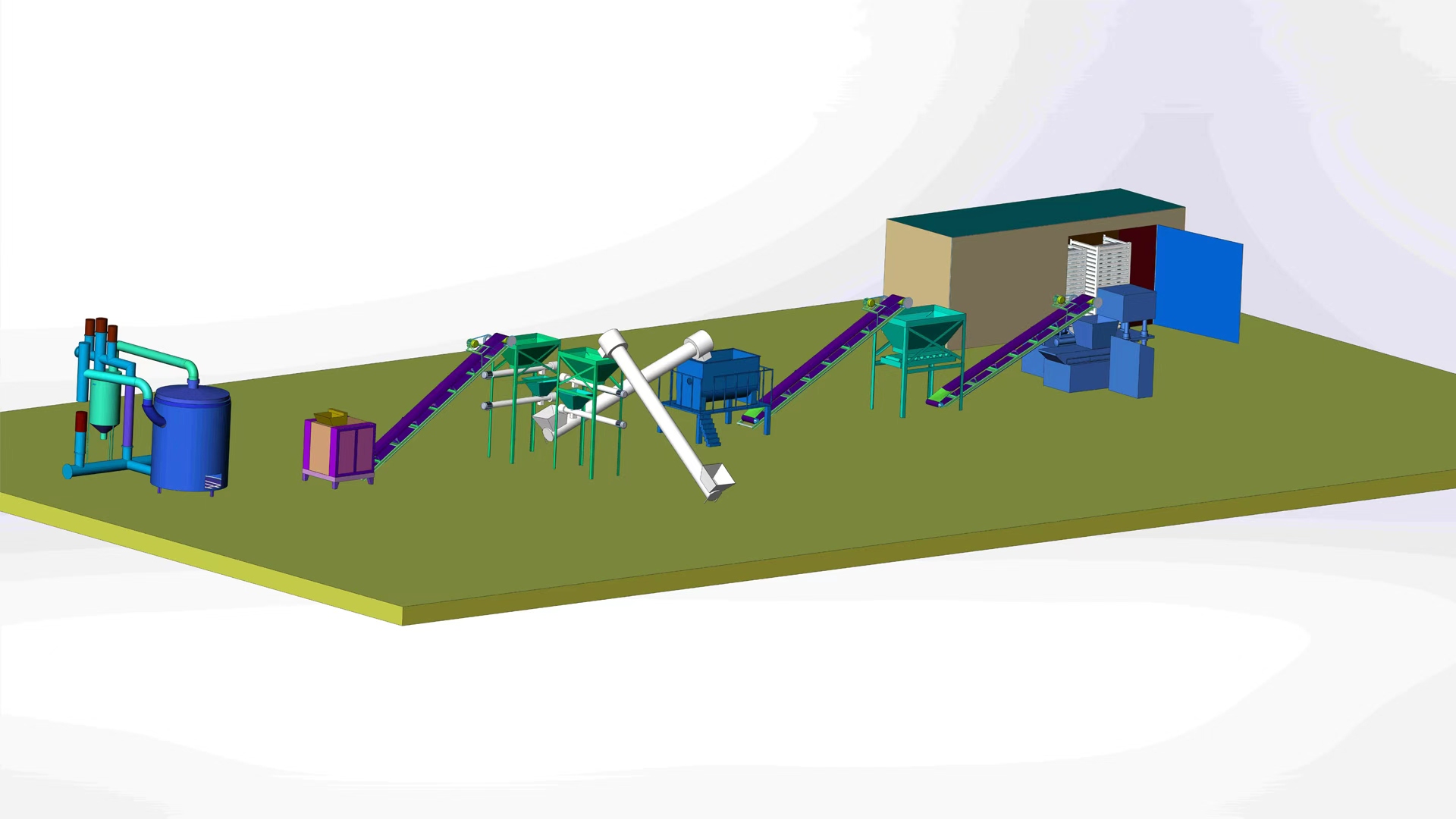 液压压片机生产线图片